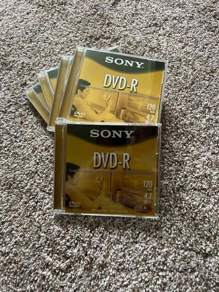 Photo of free (5) Sony DVD-R 120min 4.7GB discs (Pittsford) #1