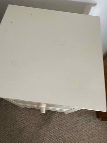 Photo of free White bedside table drawers (Priorslee)