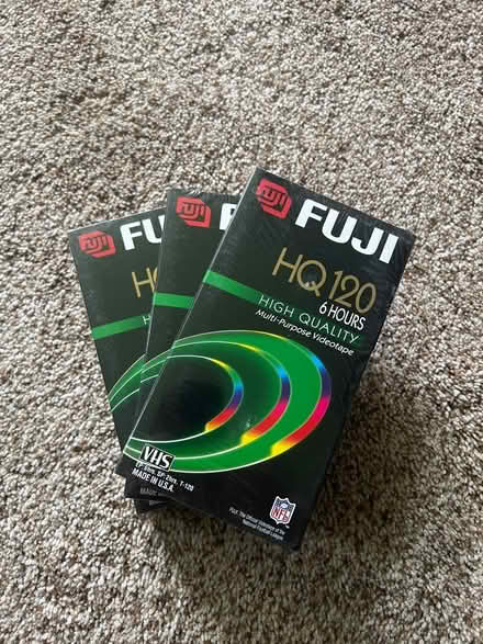Photo of free (3) Fuji HQ120 VHS tapes (Pittsford) #1