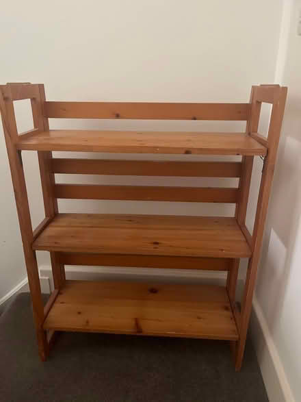 Photo of free Collapsible wooden bookcase (Bath, BA2 (Riverside)) #1