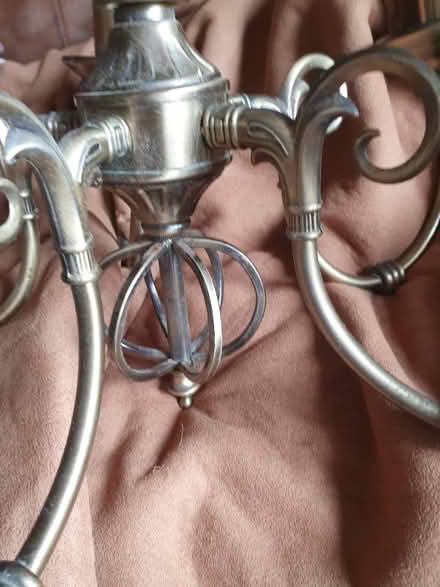 Photo of free Brass effect chandelier (Market Lavington SN10) #2