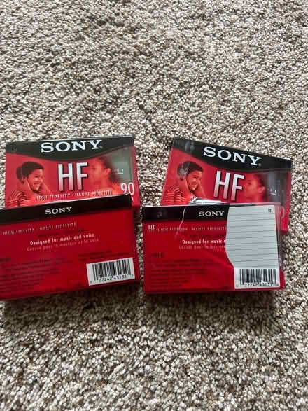 Photo of free (4) Sony HF 90min cassette tapes (Pittsford) #2