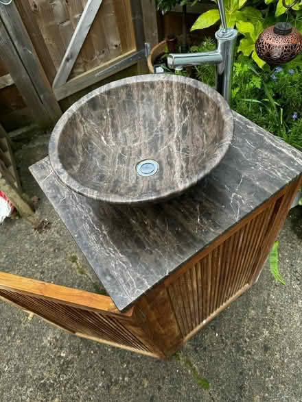 Photo of free Solid marble sink and unit (Hadow road, OX3) #3
