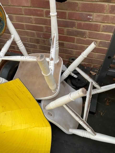 Photo of free 4 x Farmhouse style wooden chairs (HP5 Chesham) #2