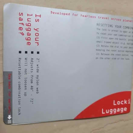 Photo of free Luggage strap with lock (Hougang n Kovan) #2