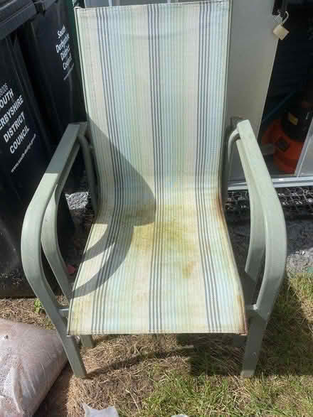 Photo of free 6 seater garden chairs and table (Boulton Moor) #1