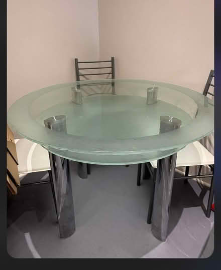 Photo of free Large glass table without chairs (Maidstone west) #1