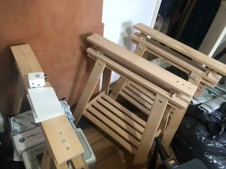 Photo of free 3 Ikea tressles and large desktop (The Maltings B16) #2