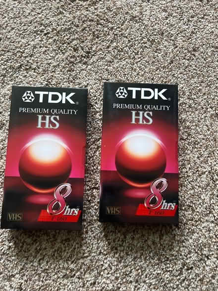 Photo of free (2) TDK T-160HSBH VHS tapes (Pittsford) #1