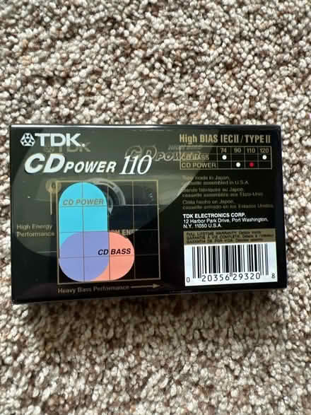 Photo of free (1) TDK 110min Cassette Tape (Pittsford) #2