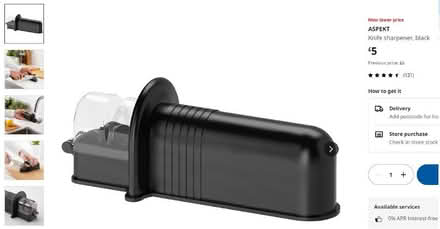 Photo of free IKEA Aspekt knife sharpener (New Marston OX3) #1