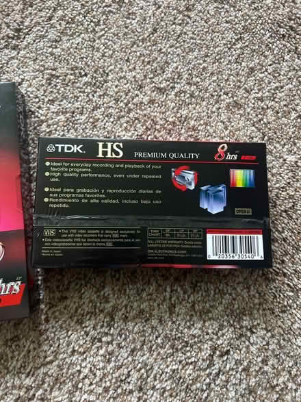 Photo of free (2) TDK T-160HSBH VHS tapes (Pittsford) #2