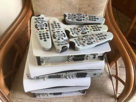 Photo of free 5 Sky boxes and remotes (Grange of Lindores KY14) #1