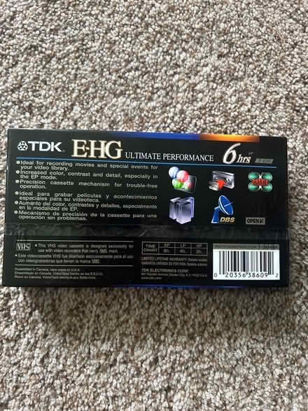 Photo of free (1) TDK T-120EHGBH VHS tape (Pittsford) #2