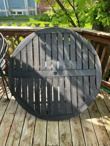 Photo of free Outdoor dining table — weathered (Evanston, near Penny Park) #1