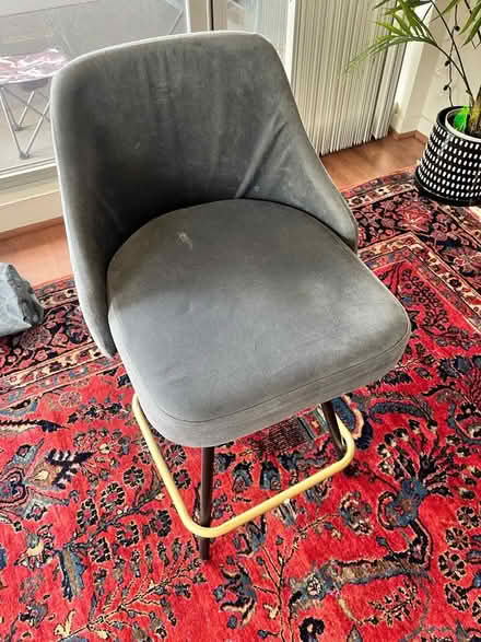 Photo of free Bar stool - velvet (02464 - Upper Falls/Highlands) #1