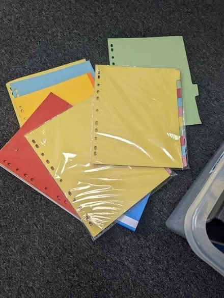 Photo of free A4 Ring binders and dividers (Osmondthorpe LS9) #2