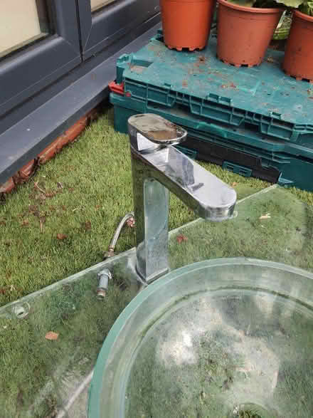 Photo of free Used Glass sink, shelf and tap (Harrow HA3) #4