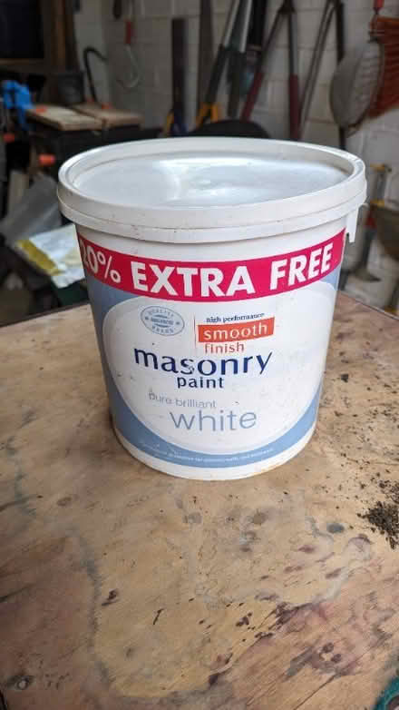 Photo of free White masonry paint (Wellingborough NN8) #1