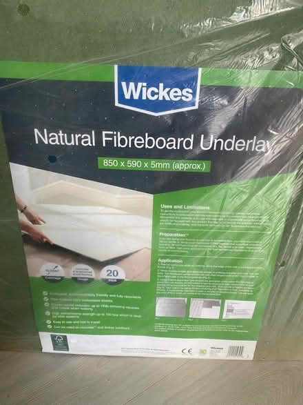 Photo of free Natural Fiberboard Underlay x 2 (KT9 Chessington) #1