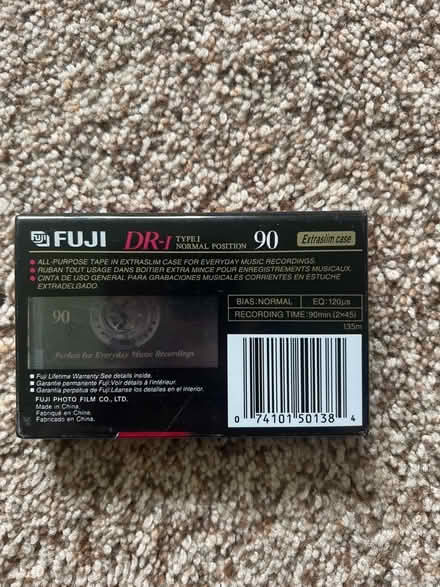 Photo of free (1) Fuji DR-I 90min Audio Cassette (Pittsford) #2