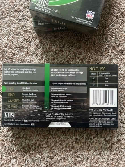 Photo of free (3) Fuji HQ120 VHS tapes (Pittsford) #2