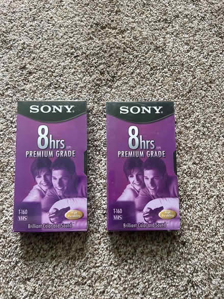 Photo of free (2) SONY T-160VL VHS tapes (Pittsford) #1
