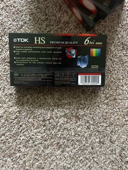 Photo of free (5) individual TDK T-120HSBH VHS (Pittsford) #2