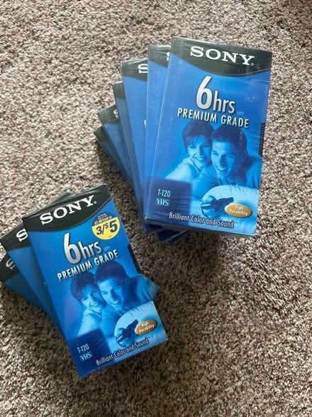 Photo of free (13) individual SONY T-120VL VHS (Pittsford) #1