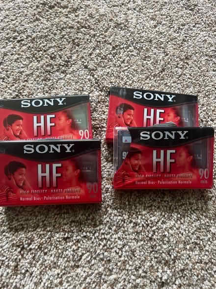 Photo of free (4) Sony HF 90min cassette tapes (Pittsford) #1