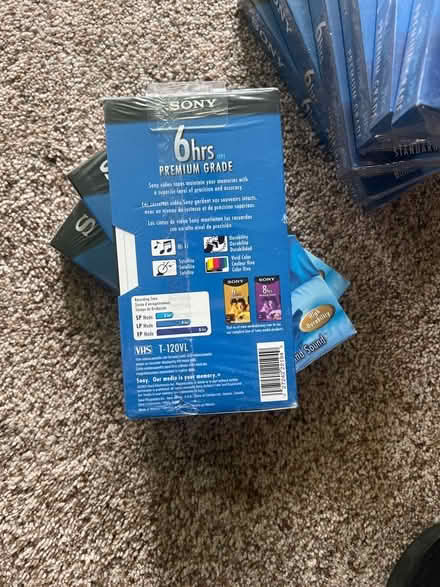 Photo of free (13) individual SONY T-120VL VHS (Pittsford) #2