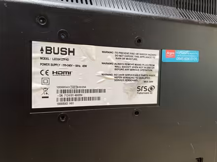 Photo of free BUSH TV with HDMI PORT - 24 inches (Finsbury Park) #2