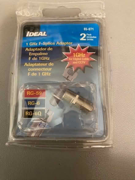 Photo of free 1 GHz F-Splice Adapter (Lawrence and Pruneridge) #1