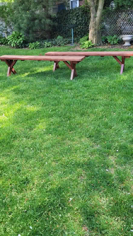 Photo of free Two picnic benches (Merrick) #2