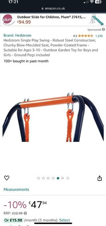 Photo of free Kids swing (Bethnal Green E2) #3