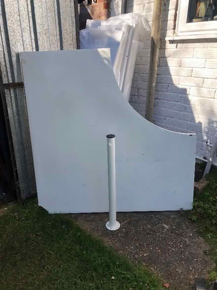Photo of free IKEA corner desk top & 1 leg 120cm x 120cm (Wallands Park BN7) #1
