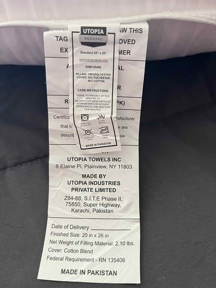 Photo of free plush pillow - great shape (downtown Edmonds) #2