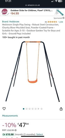 Photo of free Kids swing (Bethnal Green E2) #2