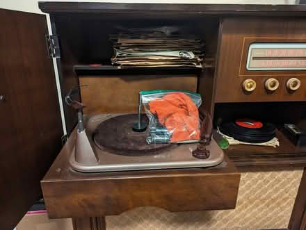 Photo of free Vintage record player radio cabinet (Tricities / lower mainland) #4