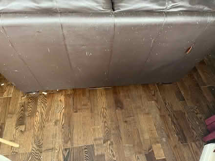 Photo of free 2 Seater Chocolate Leather Sofa (Stevenage SG1) #3