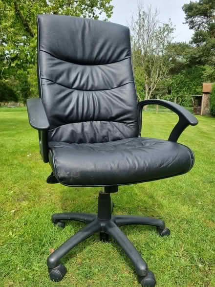 Photo of free Leather office chair (Heyshott) #1
