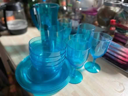 Photo of free Blue garden/picnic set (Hertford Heath SG13) #1