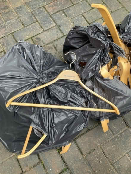 Photo of free Wooden coat hangers (Belle isle) #1