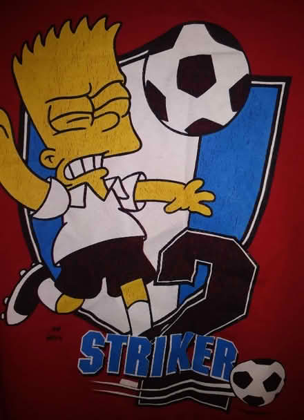 Photo of free Bart (Simpson) Striker T shirt for age 14/15 - last chance (Harlington UB3) #4