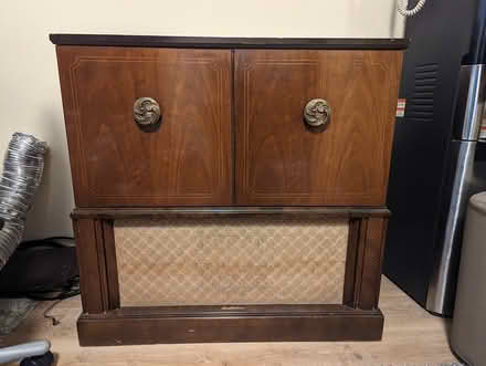 Photo of free Vintage record player radio cabinet (Tricities / lower mainland) #2