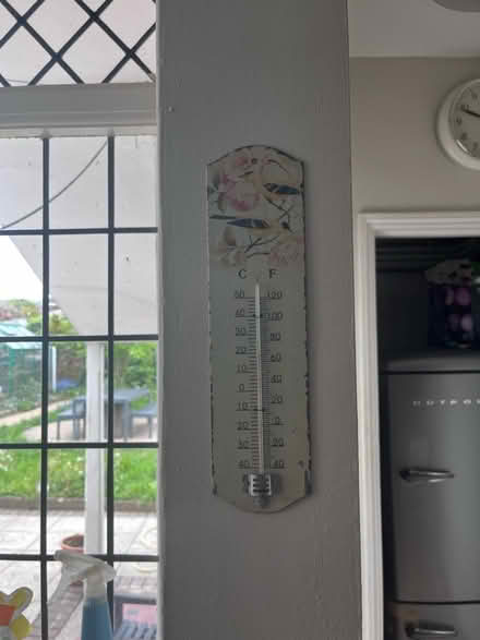 Photo of free Decorative Wall Metal Thermometer (Pen-y-Lan CF23) #3