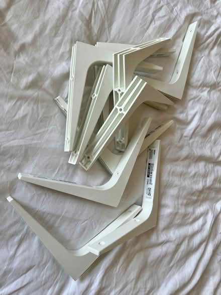 Photo of free Ikea “Ekby” plastic shelf brackets (North Dulwich SE24) #1