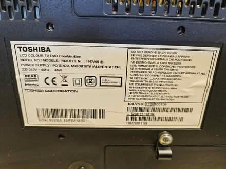 Photo of free Small Toshiba Tv (Warwick CV34) #3