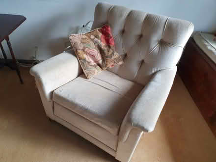 Photo of free Comfortable chair - collect 12 May (Little Bookham KT23) #1