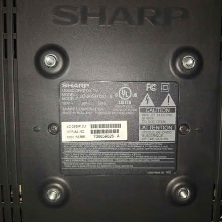 Photo of free Sharp 26" hdtv (Rainier Beach, Seattle) #3